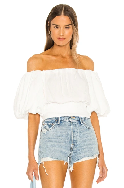 Shop Afrm Ani Top In Blanc
