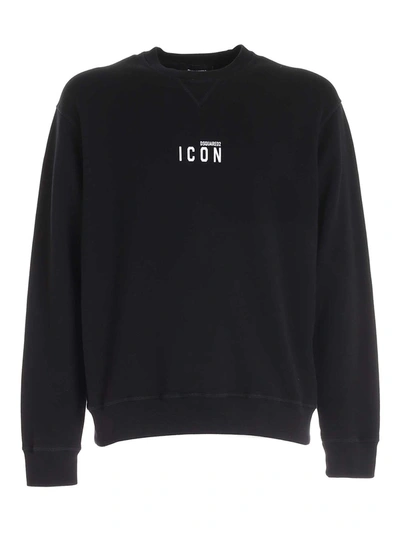 Shop Dsquared2 Icon Print Sweatshirt In Black