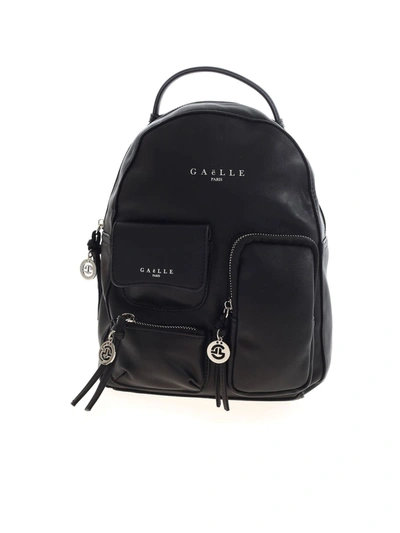 Shop Gaelle Paris Multi Pocket Backpack In Black