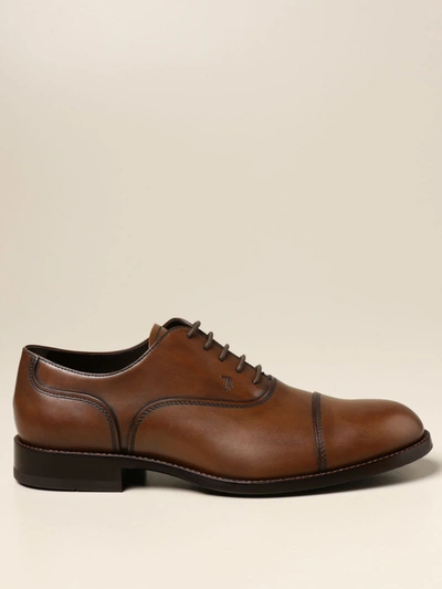 Shop Tod's Brogues In Leather In Brown