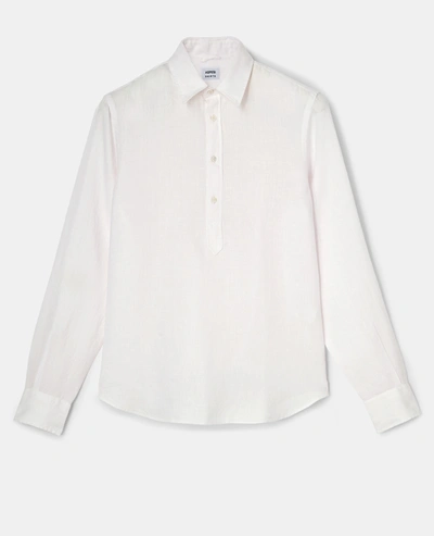 Shop Aspesi Lightweight Linen Shirt In Pink