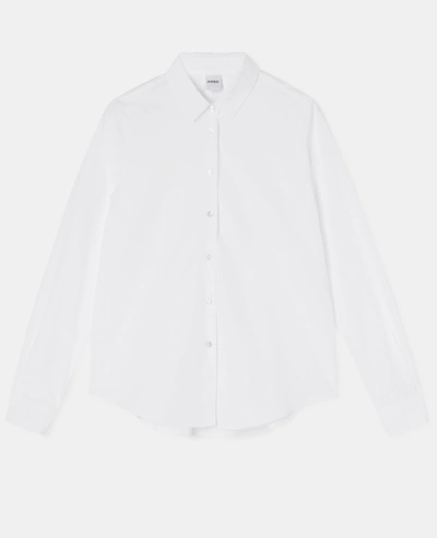 Shop Aspesi Cotton Poplin Shirt In White