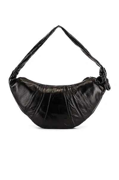 Lemaire Large Croissant Bag In Black