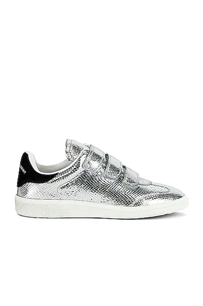 Shop Isabel Marant Beth Sneaker In Silver