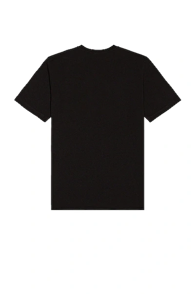 Shop Saint Laurent Col Rond T-shirt In Noir & Naturel