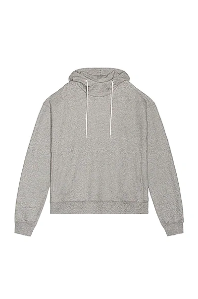 Shop John Elliott Mock Hoodie In Dark Grey