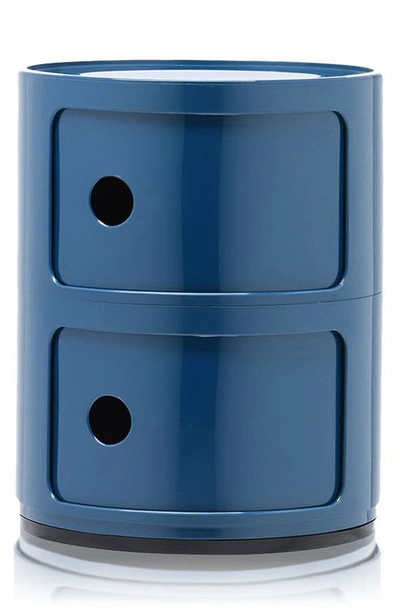 Shop Kartell Componibili Smile 2-level Drawers In Blue
