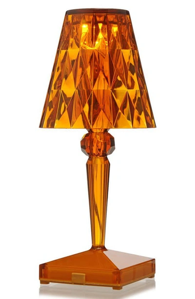 Shop Kartell Rechargeable Battery Lamp In Amber