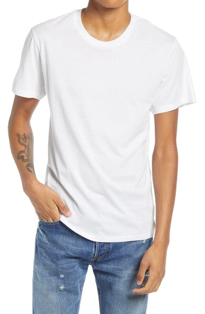 Shop Alternative Solid Crewneck T-shirt In Earth Whit