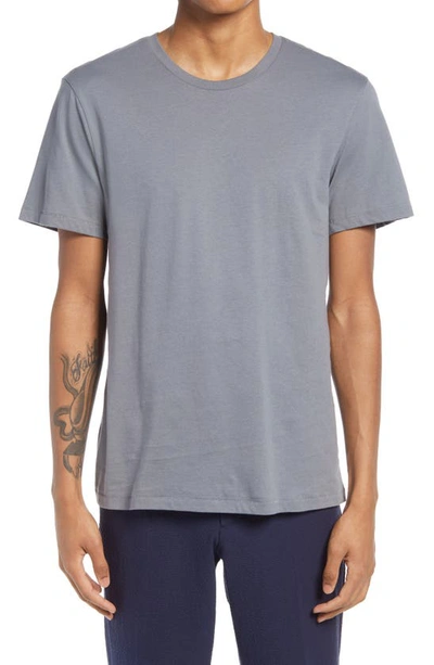 Shop Alternative Solid Crewneck T-shirt In Earth Ocean