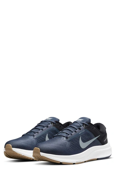 Nike Air Zoom Structure 24 Men's Road Running Shoes In Thunder Blue,black,dark  Obsidian,wolf Grey | ModeSens
