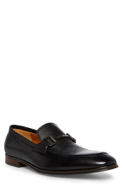 Shop Steve Madden Aahron Leather Loafer In Black