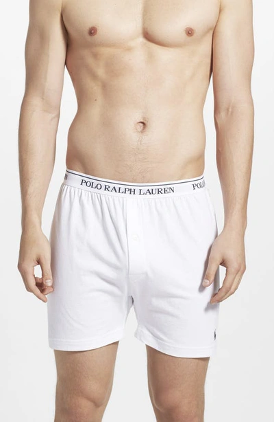 Shop Polo Ralph Lauren 3-pack Boxers In White/ White