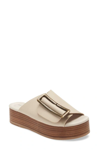 Shop Kelsi Dagger Brooklyn Dover Sandal In White Wash Leather