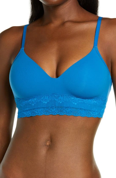 Shop Natori Bliss Perfection Bralette In Imperial Blue