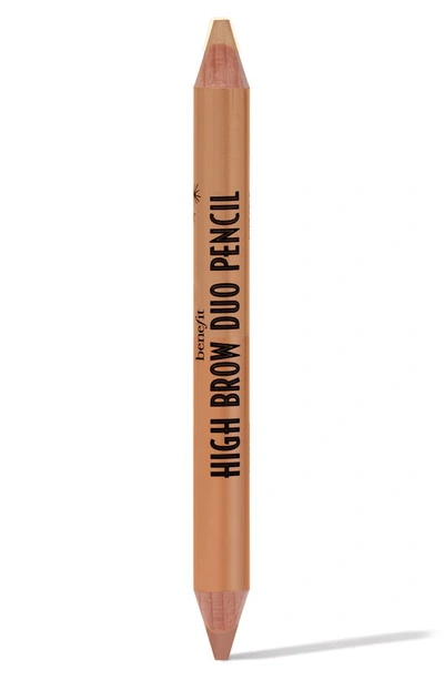 Shop Benefit Cosmetics High Brow Duo Pencil Eyebrow Highlighting Pencil In Deep