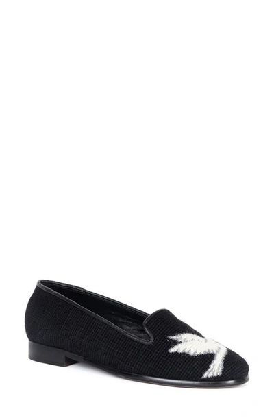 Shop By Paige Bypaige  Needlepoint Dove Flat In Black