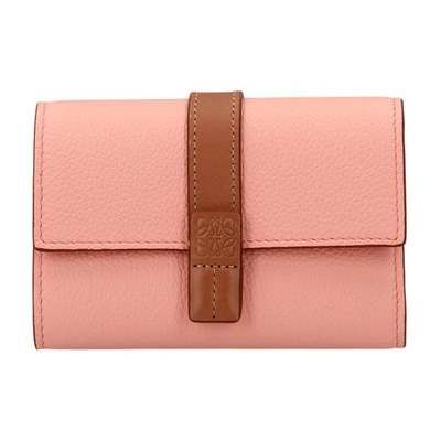 Shop Loewe Small Vertical Wallet In Blossom Tan