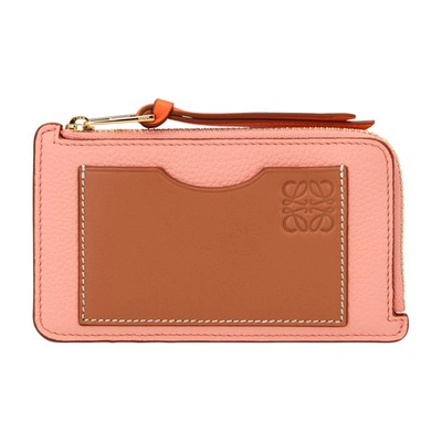 Shop Loewe Coin Cardholder In Blossom Tan