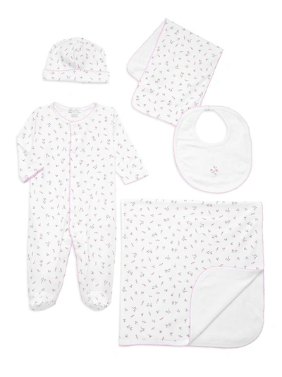 Shop Kissy Kissy Baby Girl's 5-piece Floral-print Gift Set In Neutral