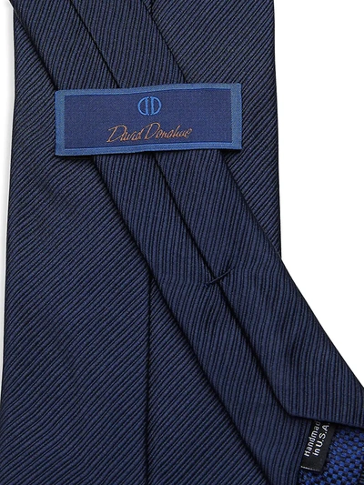 Shop David Donahue Men's Classic Silk Tie In Midnight