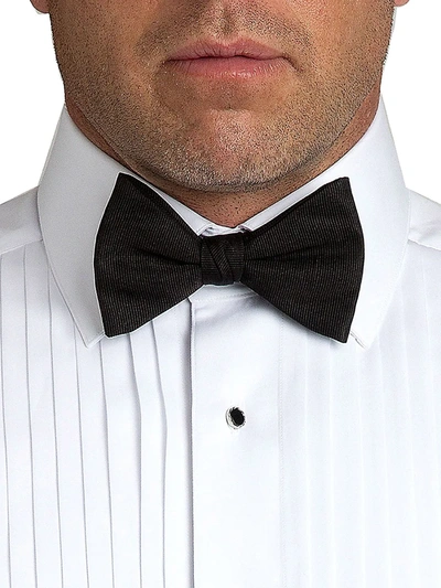 Shop David Donahue Men's Pre-tied Silk Bow Tie In Black