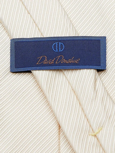 Shop David Donahue Men's Classic Silk Tie In Champagne