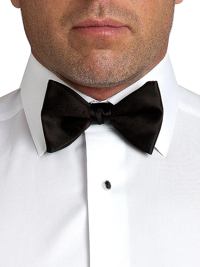 Shop David Donahue Men's Pre-tied Silk Bow Tie In Black