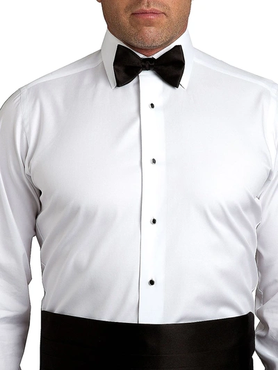 Shop David Donahue Men's Pre-tied Silk Bow Tie In Black