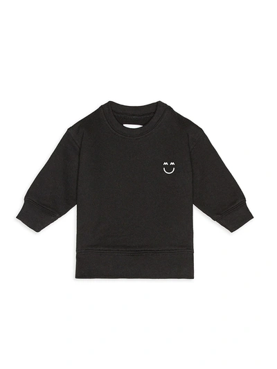 Shop Miles And Milan Baby's & Little Kid's The Happy Mm Print Sweatshirt In Black