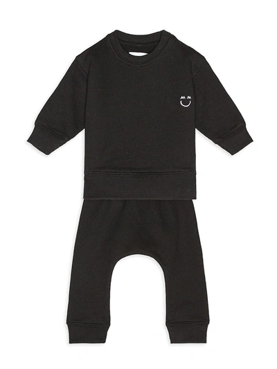 Shop Miles And Milan Baby's & Little Kid's Embroidered Jackie Sweatshirt In Black