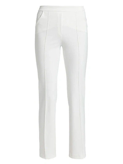Shop Chiara Boni La Petite Robe Women's Nuccia High-rise Stretch Crop Trouser Jeans In White