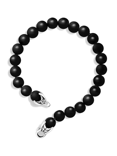 Shop David Yurman Men's Spiritual Beads Black Onyx Bracelet