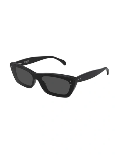 Shop Alaïa Aa0043s Sunglasses In Black Black Grey