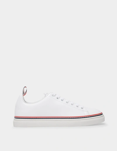 Shop Thom Browne Tennis Shoe In White