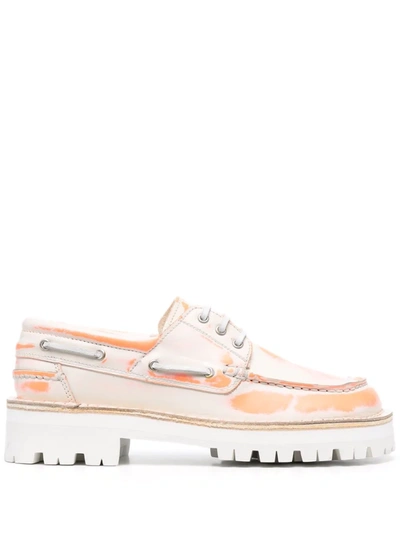 Shop Camperlab Tie-dye Lace-up Shoes In Orange