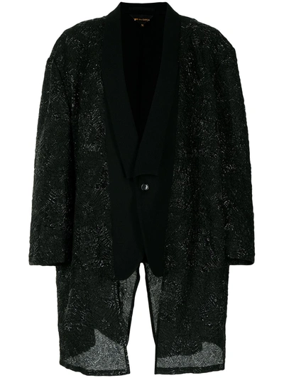 Comme Des Garçons Midi Single-breasted Blazer In Schwarz