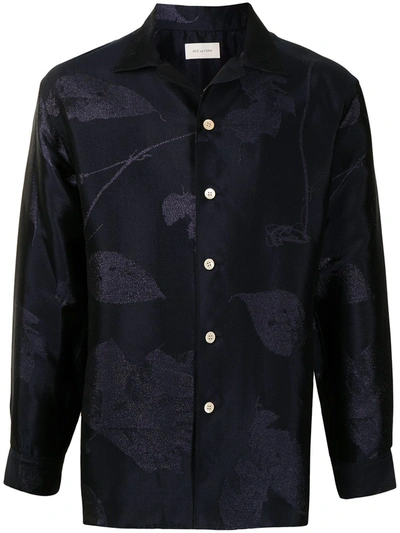 Shop Bed J.w. Ford Jacquard Print Shirt In Blau