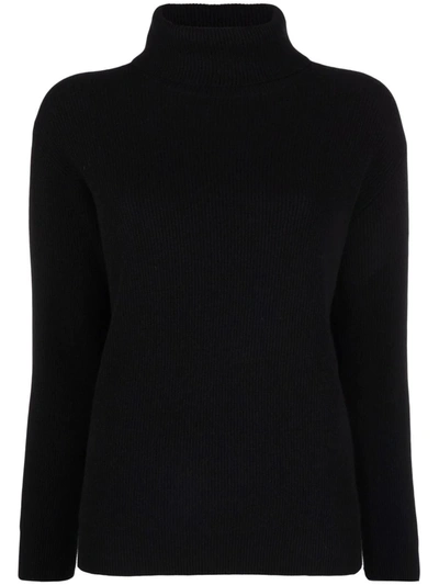 Brunello Cucinelli Cashmere Turtleneck Jumper In Schwarz