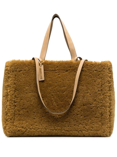 Jacquemus Le Cabas Neve Tote Bag In Khaki | ModeSens