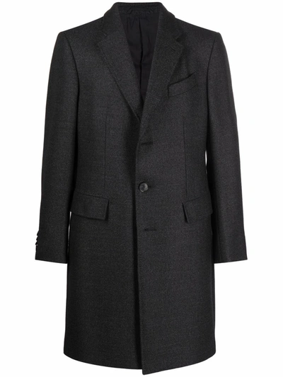 Shop Ermenegildo Zegna Single-breasted Tailored Coat In Grau