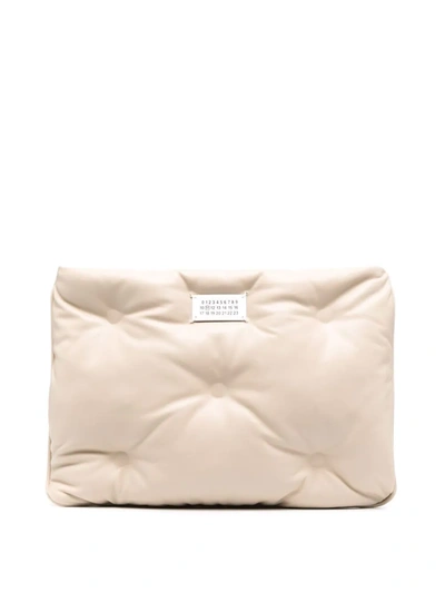 Shop Maison Margiela Glam Slam Clutch Bag In Nude