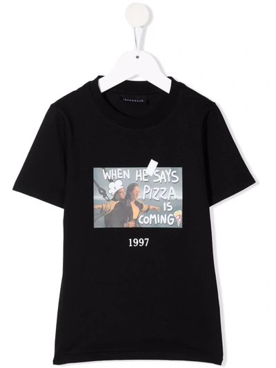 Shop Throwback Graphic Print T-shirt In Black