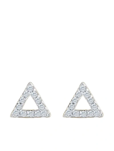 Shop Mateo 14kt Yellow Gold Triangle Diamond Stud Earrings