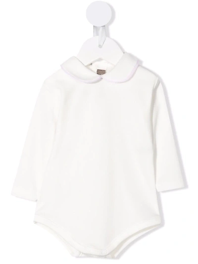 Shop Little Bear Peter-pan Collar Bodie In White