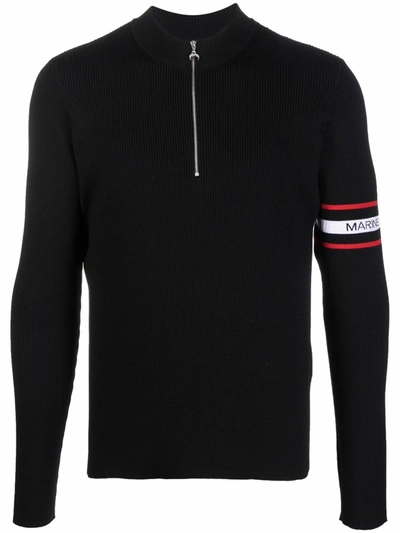 Shop Marine Serre Sweaters Black