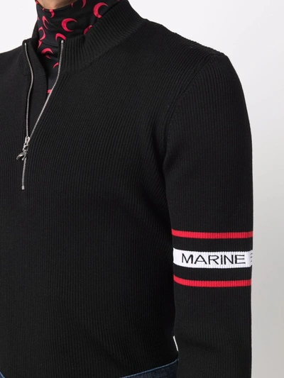 Shop Marine Serre Sweaters Black