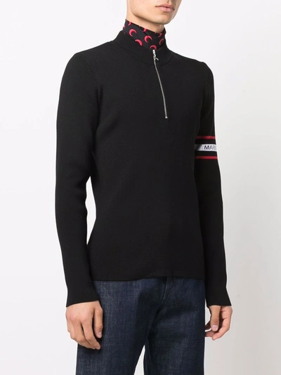 Shop Marine Serre Sweaters Black