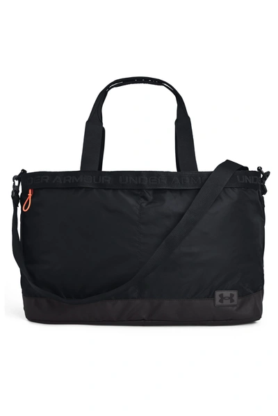 Shop Under Armour Essentials Signature Tote Bag In Black