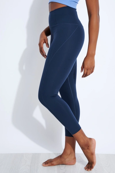 Girlfriend Collective Midnight Compressive High-rise Legging In Blue